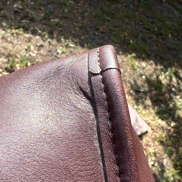 Vintage Coach Emmie Mahogany Brown Leather Crossbody Purse - Picture 15 of 15